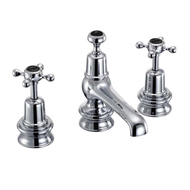 Claremont Regent 3 tap hole mixer with pop up waste 